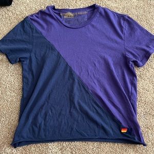 Aviator nation cropped distressed tee